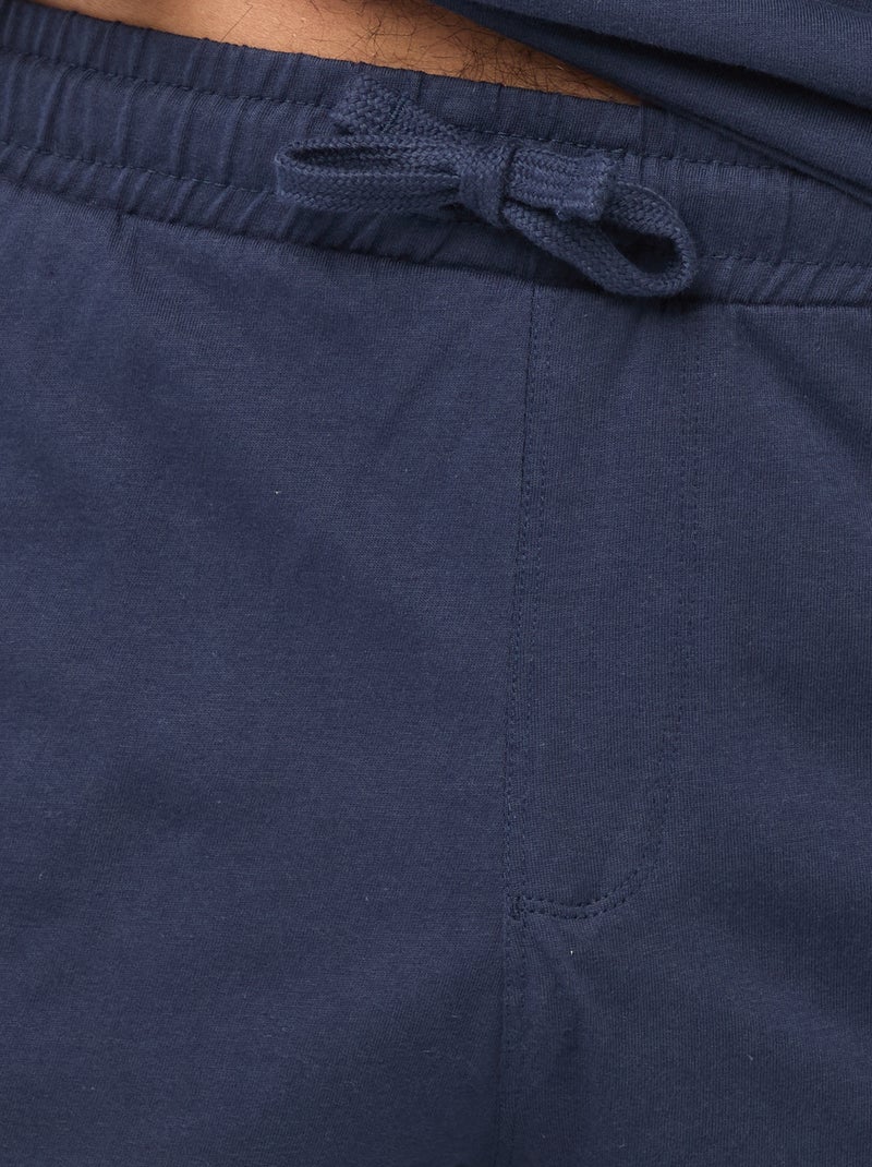 Completo pigiama corto t-shirt + short - 2 pezzi Blu - Kiabi