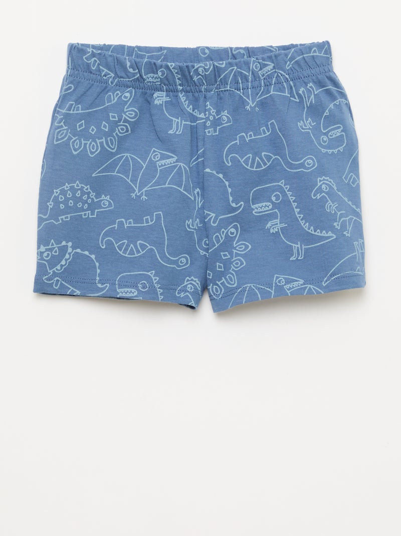 Completo pigiama corto t-shirt + short - 2 pezzi Blu - Kiabi