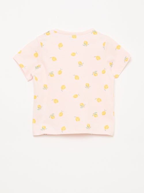 Completo pigiama corto t-shirt + short - 2 pezzi - Kiabi