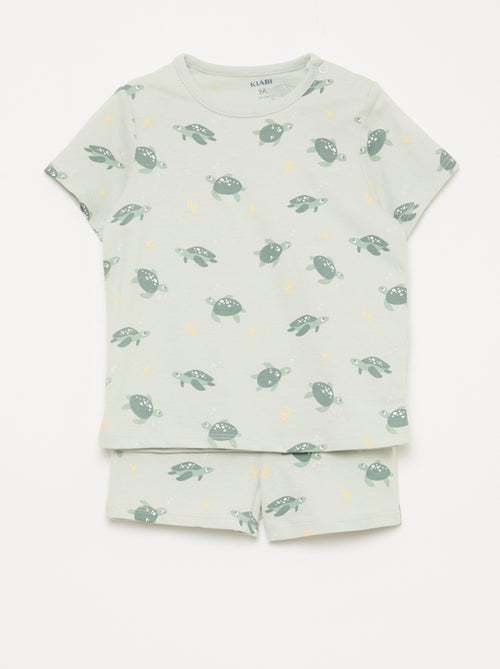 Completo pigiama corto t-shirt + short - 2 pezzi - Kiabi