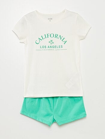 Completo pigiama corto t-shirt + shorts - 2 pezzi
