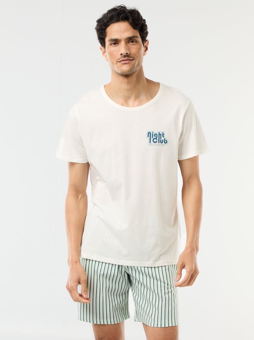 Completo pigiama corto t-shirt + shorts - 2 pezzi - Kiabi