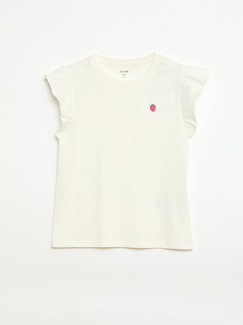 Completo pigiama corto t-shirt + shorts - 2 pezzi Bianco - Kiabi