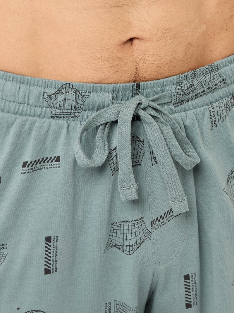 Completo pigiama corto t-shirt + shorts - 2 pezzi Blu - Kiabi