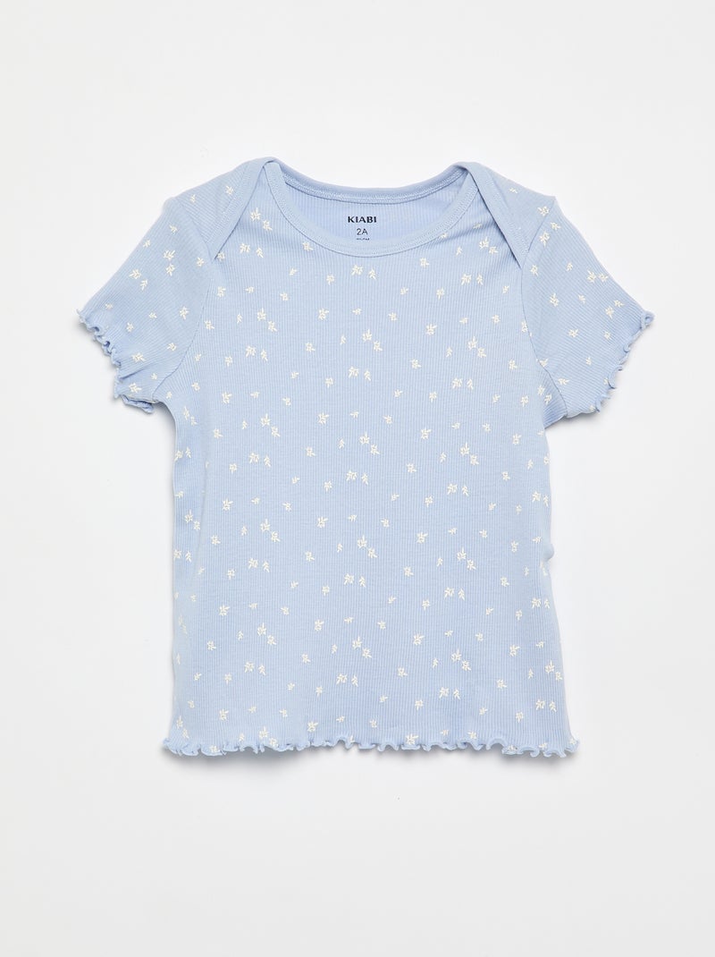 Completo pigiama corto t-shirt + shorts - 2 pezzi Blu - Kiabi