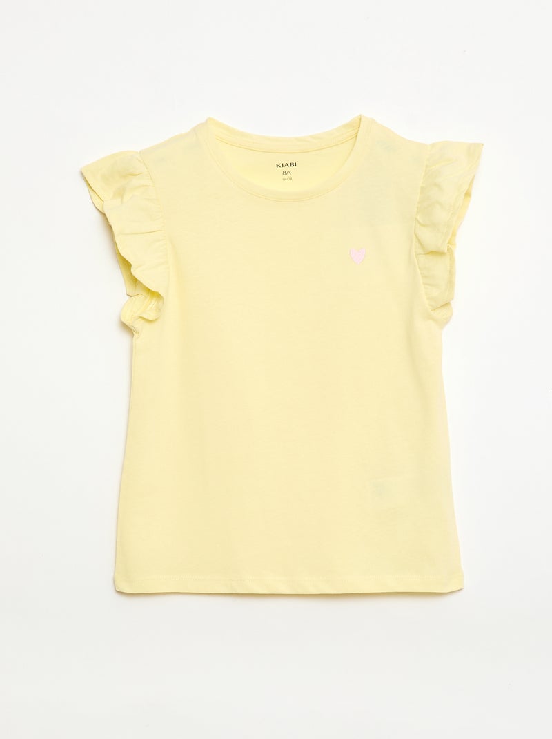Completo pigiama corto t-shirt + shorts - 2 pezzi Giallo - Kiabi