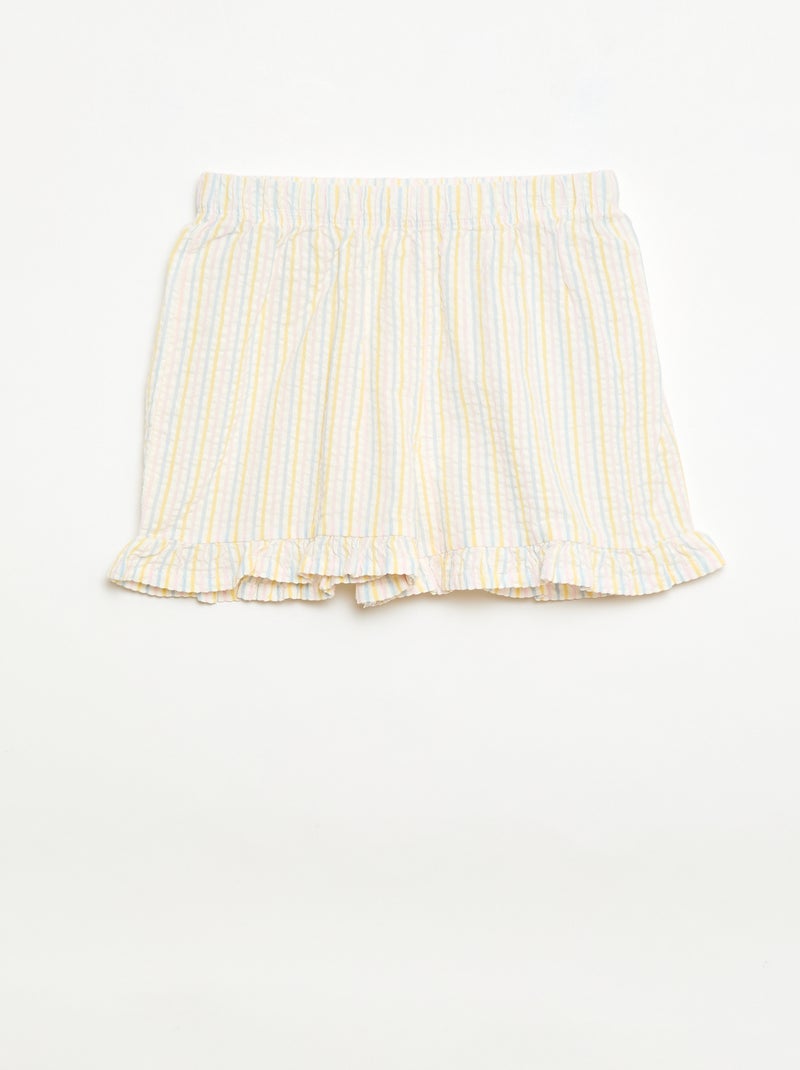 Completo pigiama corto t-shirt + shorts - 2 pezzi Giallo - Kiabi