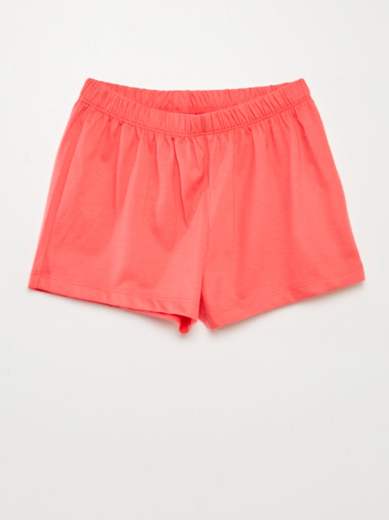 Completo pigiama corto t-shirt + shorts - 2 pezzi ROSA - Kiabi