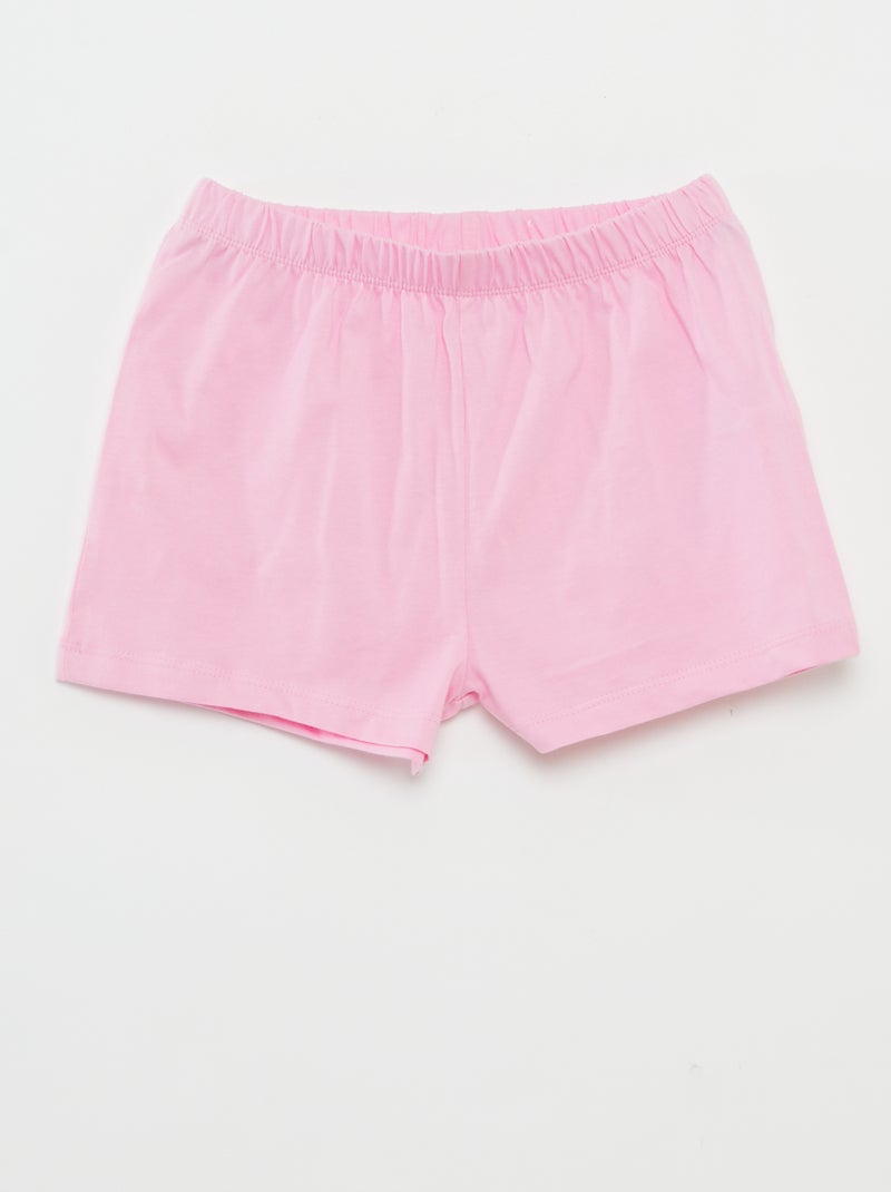 Completo pigiama corto t-shirt + shorts - 2 pezzi ROSA - Kiabi