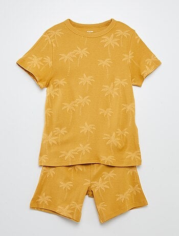 Completo pigiama corto t-shirt + shorts con stampe - 2 pezzi