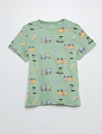 Completo pigiama corto t-shirt + shorts con stampe - 2 pezzi
