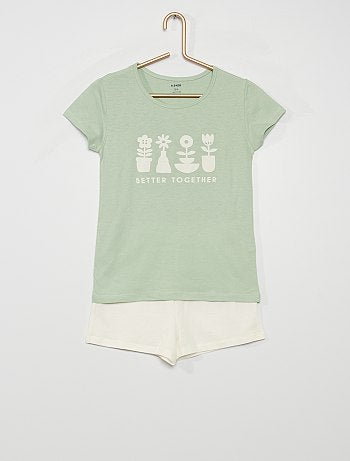 Pantaloni pigiama Bambina | verde | Kiabi