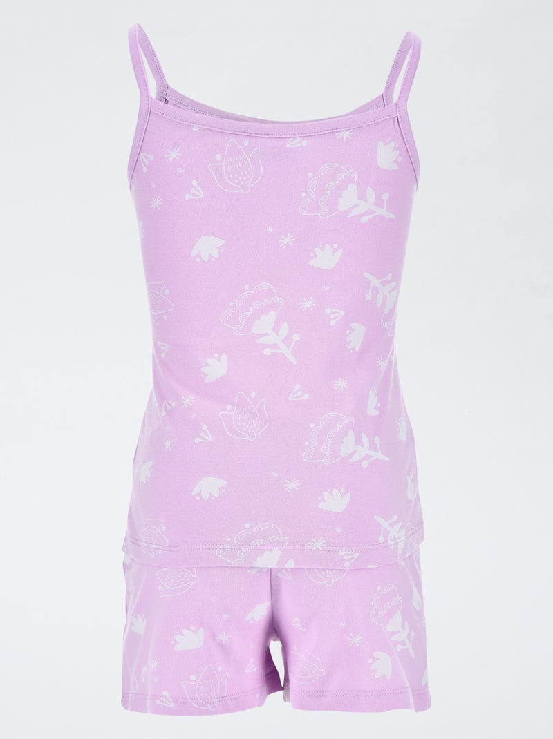 Completo pigiama court 'Frozen' - 2 pezzi viola - Kiabi