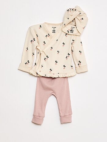 Completo pigiama + cuffia - 3 pezzi - cradle to cradle
