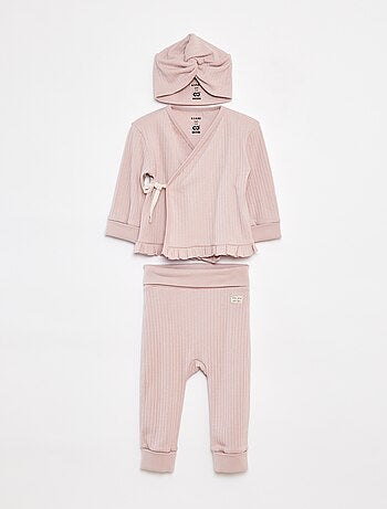 Completo pigiama + cuffia - 3 pezzi - cradle to cradle