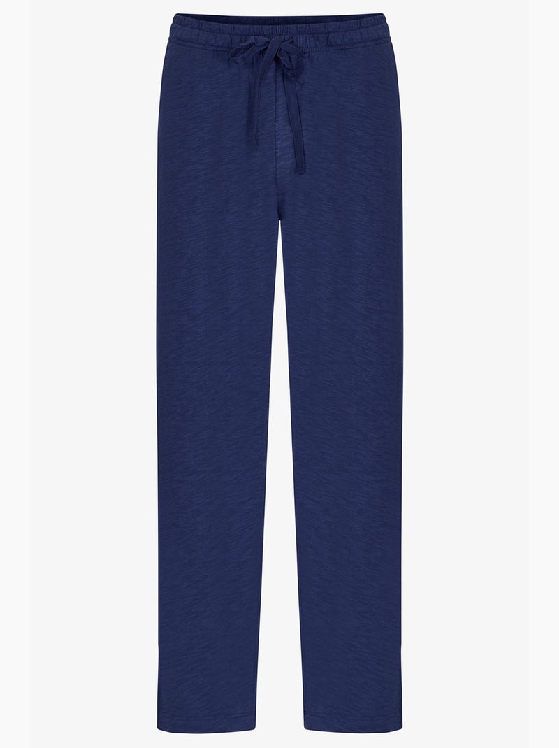 Completo pigiama da uomo season con camicia a maniche lunghe e pantaloni penti Blu marino - Kiabi