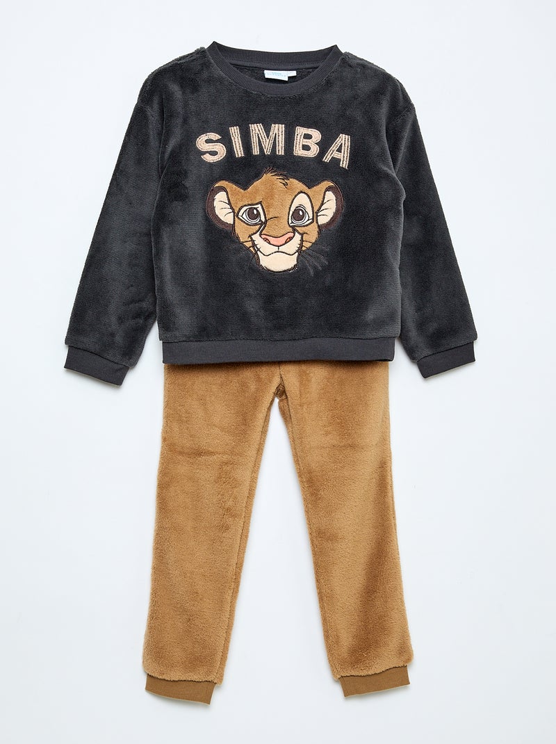 Completo pigiama 'Disney' in pile Beige - Kiabi
