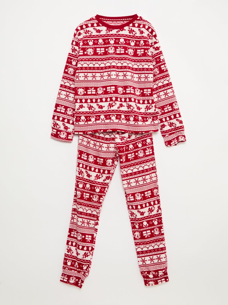 Completo pigiama 'Disney' 'Minnie' in pile Rosso - Kiabi