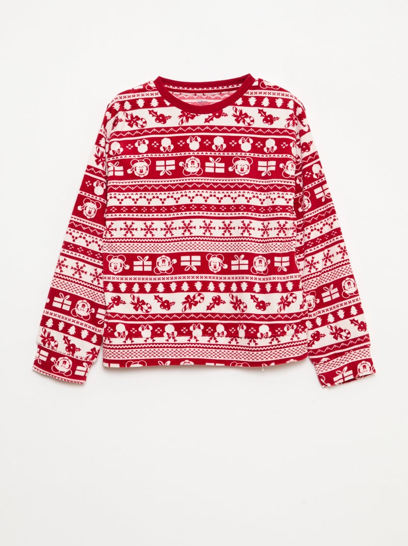 Completo pigiama 'Disney' 'Minnie' in pile Rosso - Kiabi