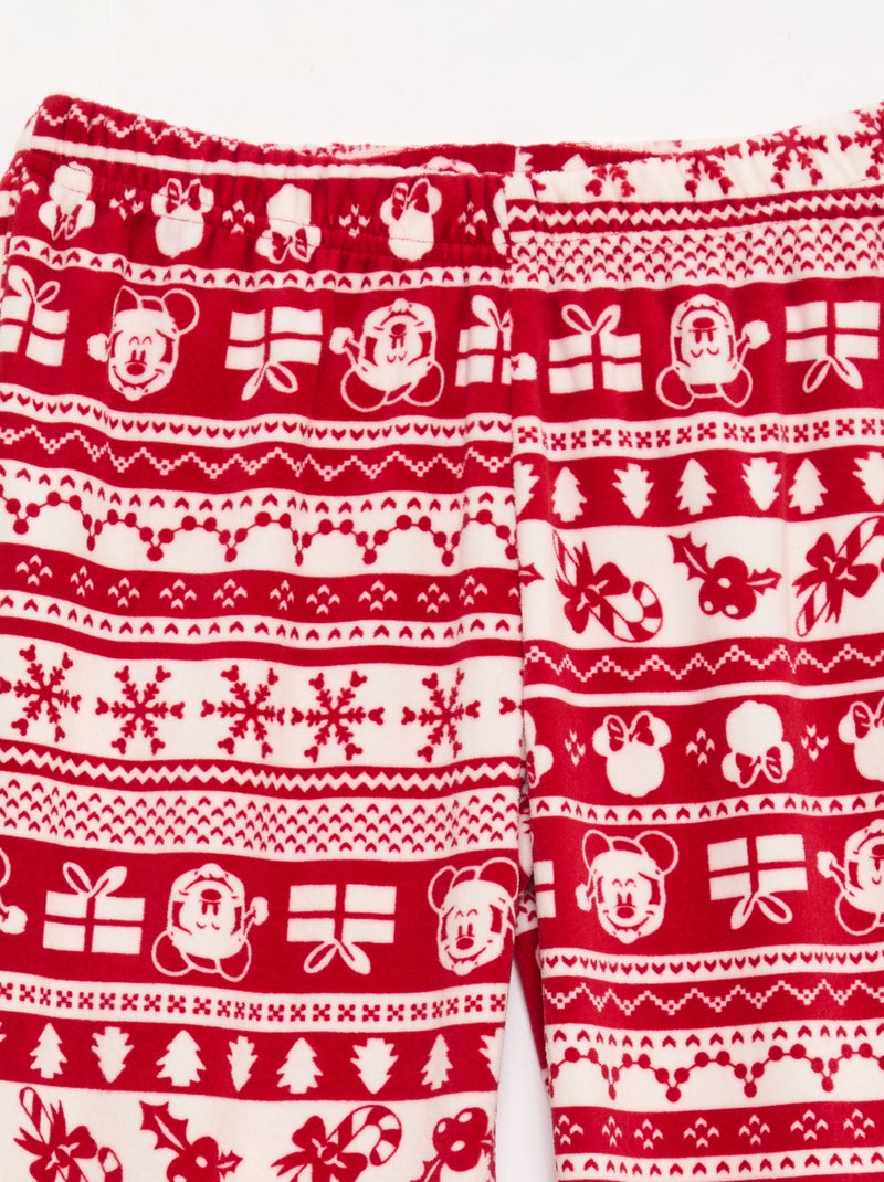 Completo pigiama 'Disney' 'Minnie' in pile Rosso - Kiabi