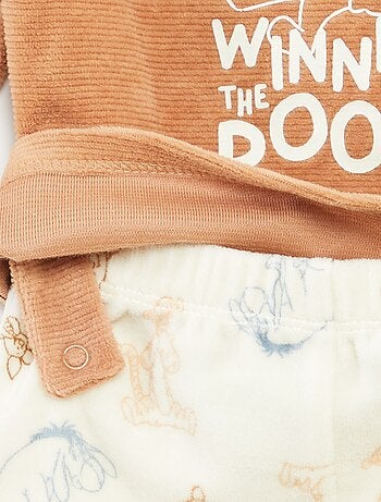 Completo pigiama en velluto 'Disney' top + pantaloni - 2 pezzi