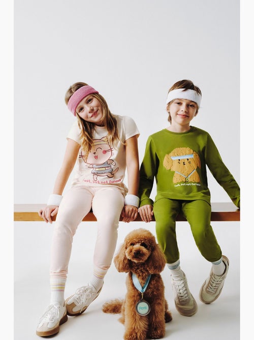 Completo pigiama fast cat a maniche corte bambina penti - Kiabi Completo pigiama fast cat a maniche corte bambina penti - Kiabi