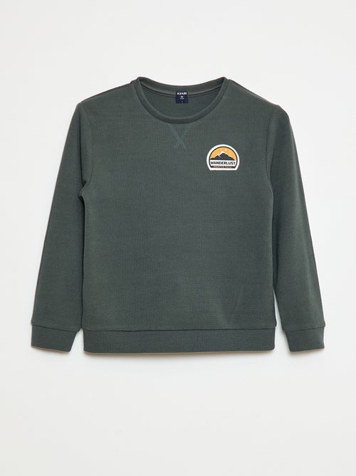 Completo pigiama felpato top + pantaloni - Kiabi