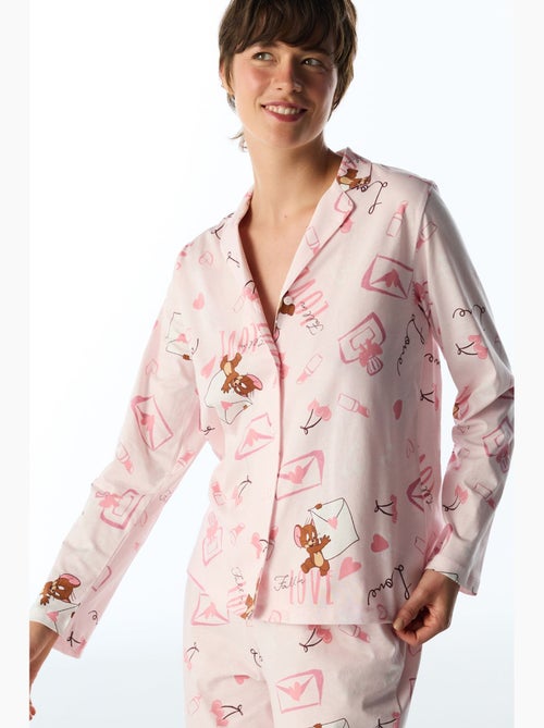 Completo pigiama happiness con motivo orso, maniche lunghe, camicia e pantaloni penti - Kiabi Completo pigiama happiness con motivo orso, maniche lunghe, camicia e pantaloni penti - Kiabi