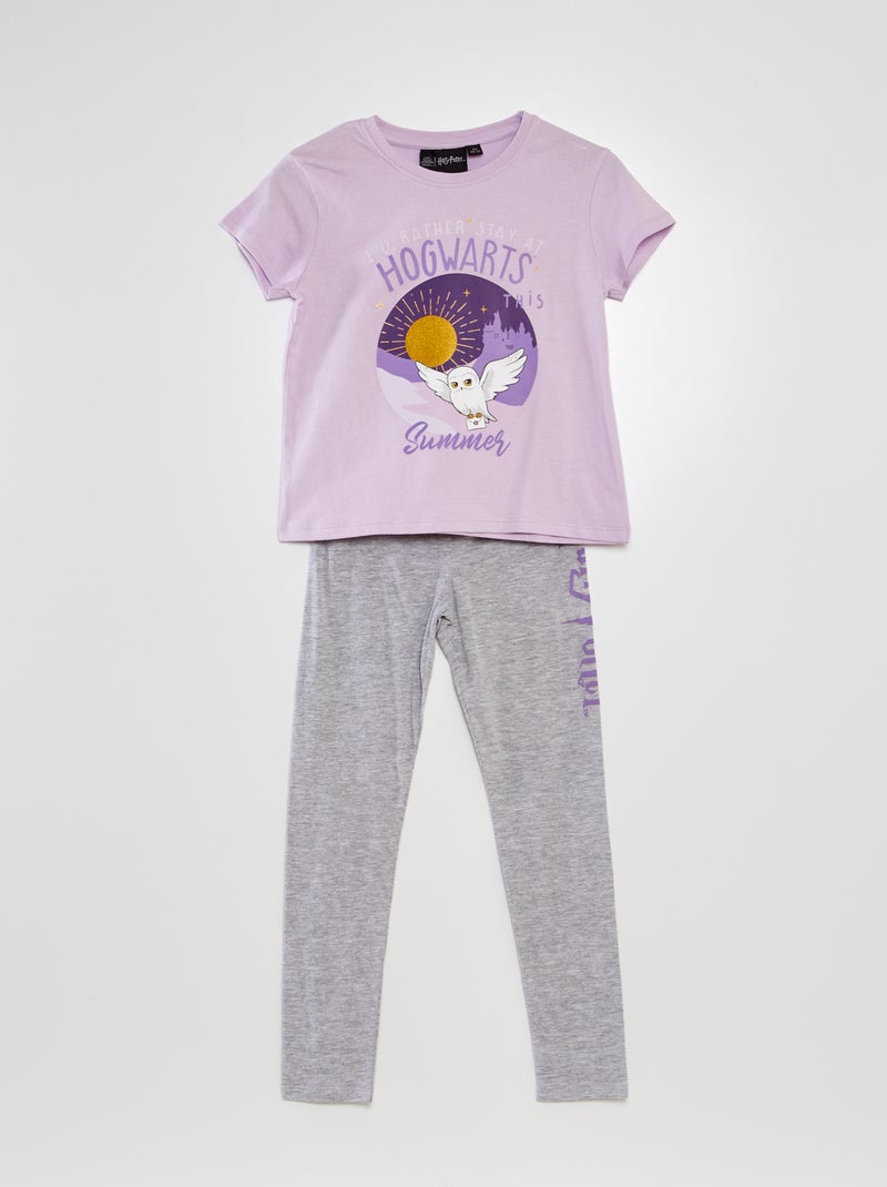 Completo pigiama 'Harry Potter' t-shirt + pantaloni - 2 pezzi VIOLA - Kiabi