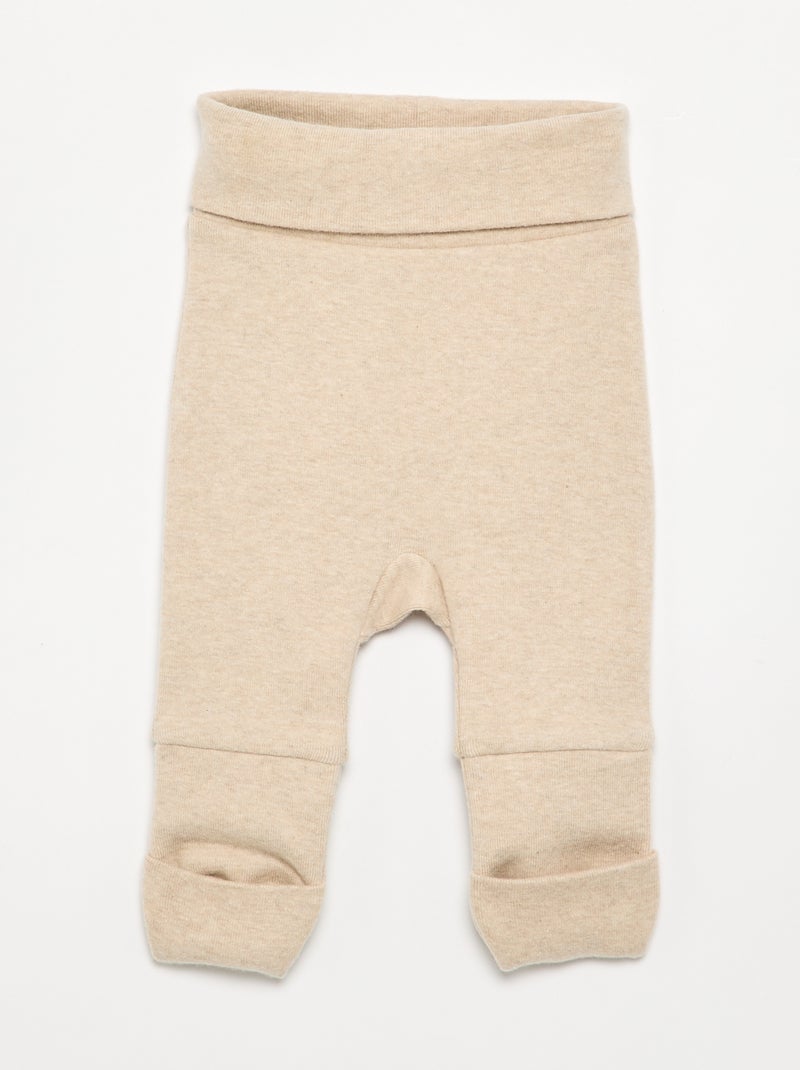 Completo pigiama in cotone - 2 pezzi Beige - Kiabi