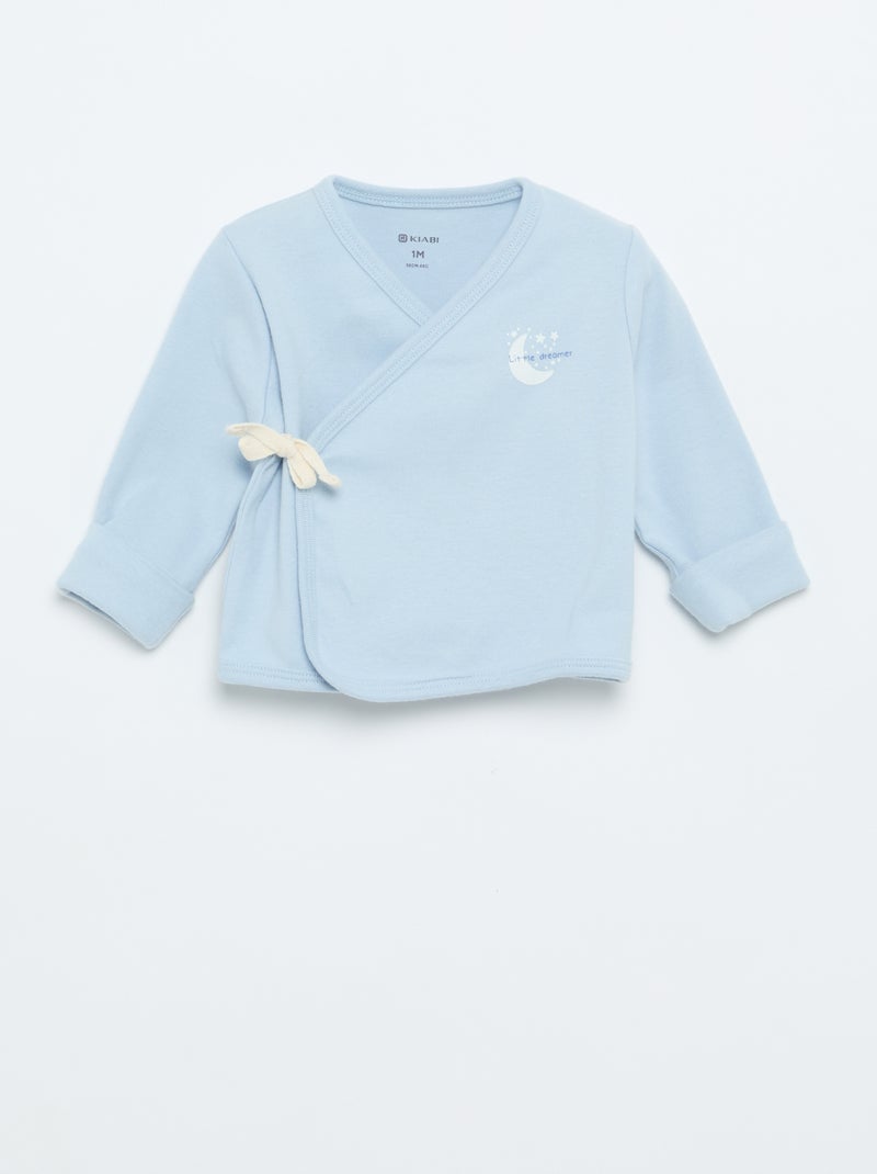 Completo pigiama in cotone - 2 pezzi Blu - Kiabi