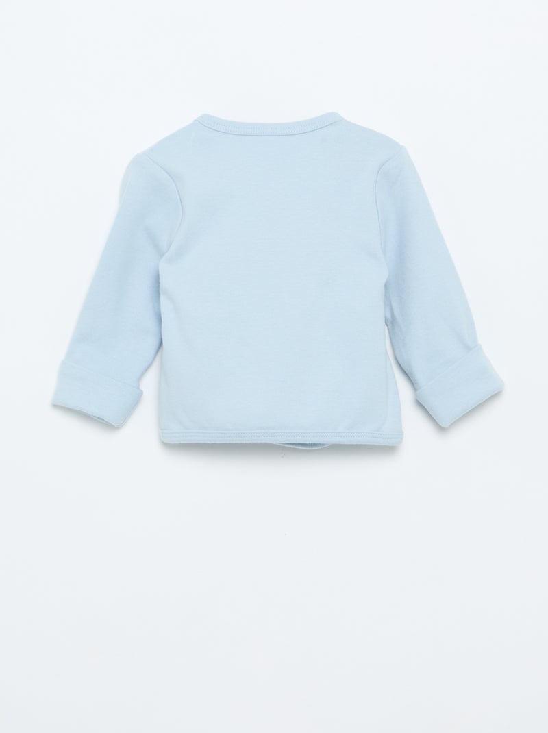 Completo pigiama in cotone - 2 pezzi Blu - Kiabi