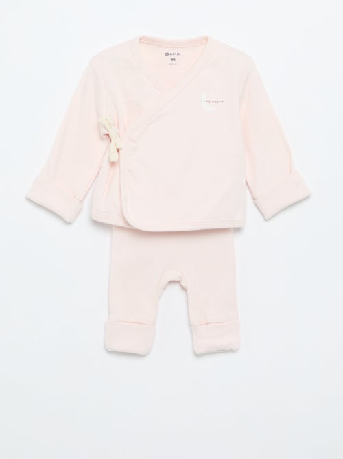 Completo pigiama in cotone - 2 pezzi - Kiabi