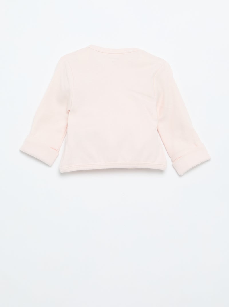 Completo pigiama in cotone - 2 pezzi Rosa - Kiabi