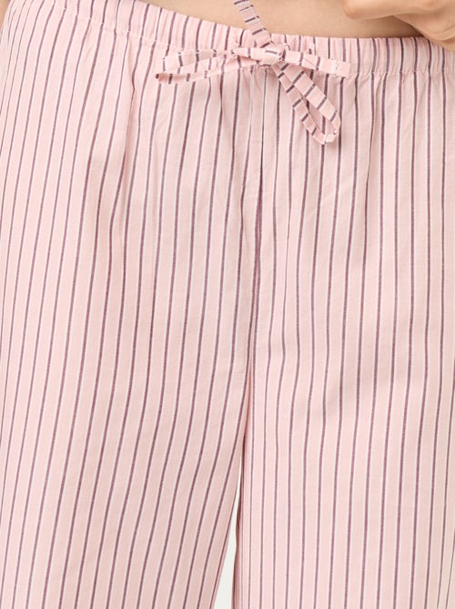 Completo pigiama in cotone - T-shirt + pantaloni - Kiabi