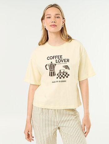 Completo pigiama in cotone - T-shirt + pantaloni