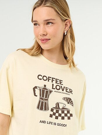Completo pigiama in cotone - T-shirt + pantaloni