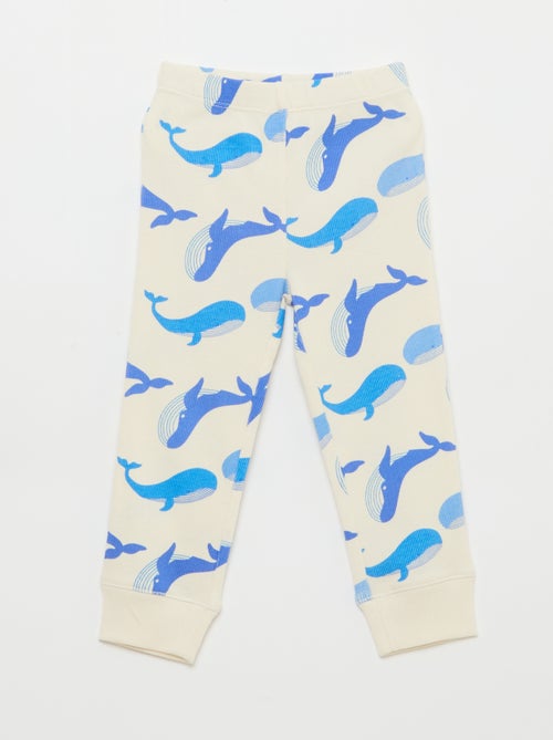 Completo pigiama in cotone a costine - 2 pezzi - Kiabi