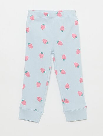 Completo pigiama in cotone a costine - 2 pezzi