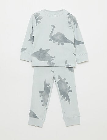 Completo pigiama in cotone a costine - 2 pezzi