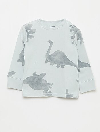 Completo pigiama in cotone a costine - 2 pezzi