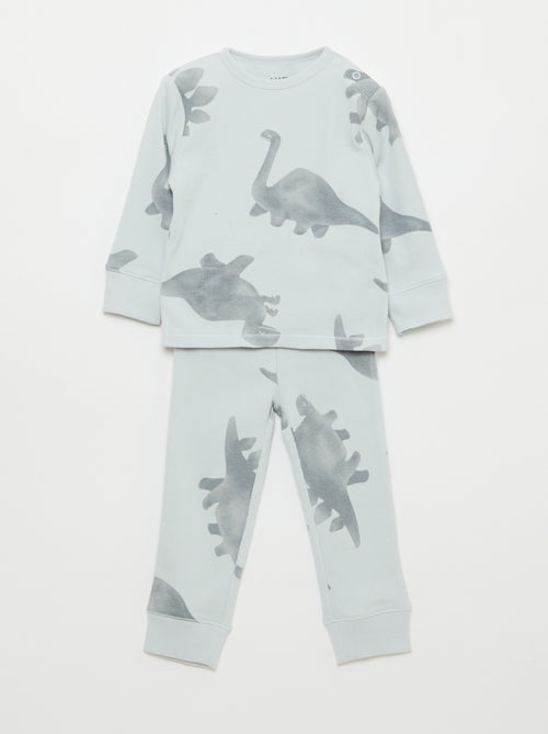 Completo pigiama in cotone a costine - 2 pezzi - Kiabi