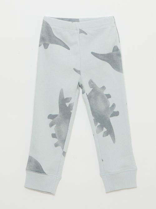 Completo pigiama in cotone a costine - 2 pezzi - Kiabi