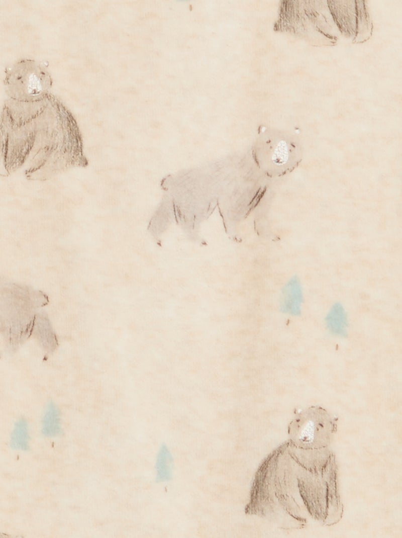 Completo pigiama in cotone Beige - Kiabi