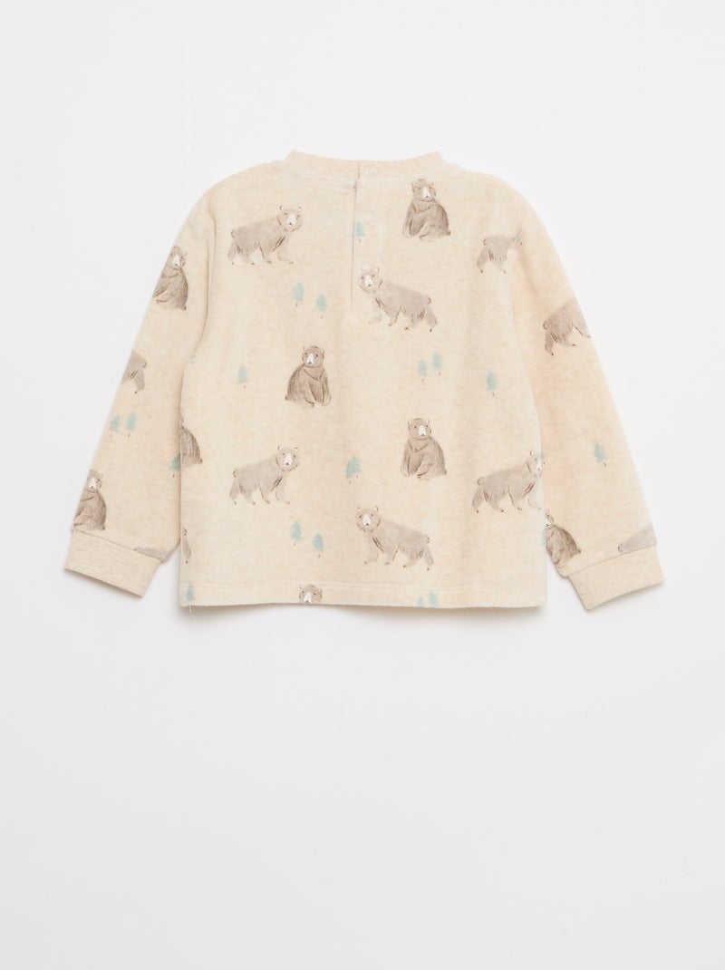 Completo pigiama in cotone Beige - Kiabi