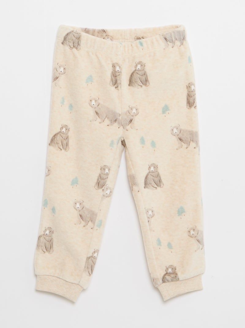 Completo pigiama in cotone Beige - Kiabi