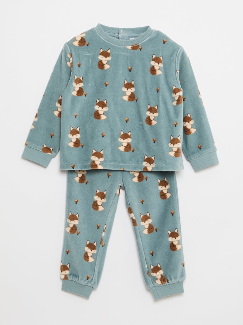 Completo pigiama in cotone Blu - Kiabi