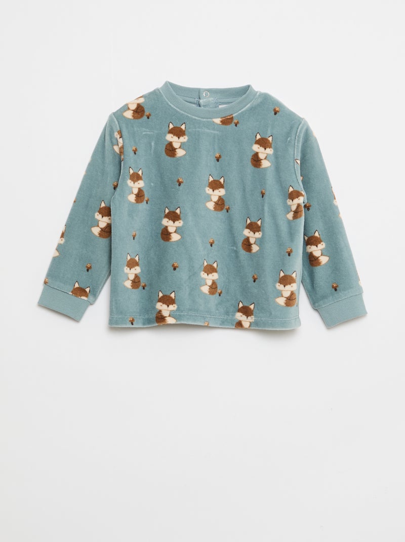 Completo pigiama in cotone Blu - Kiabi