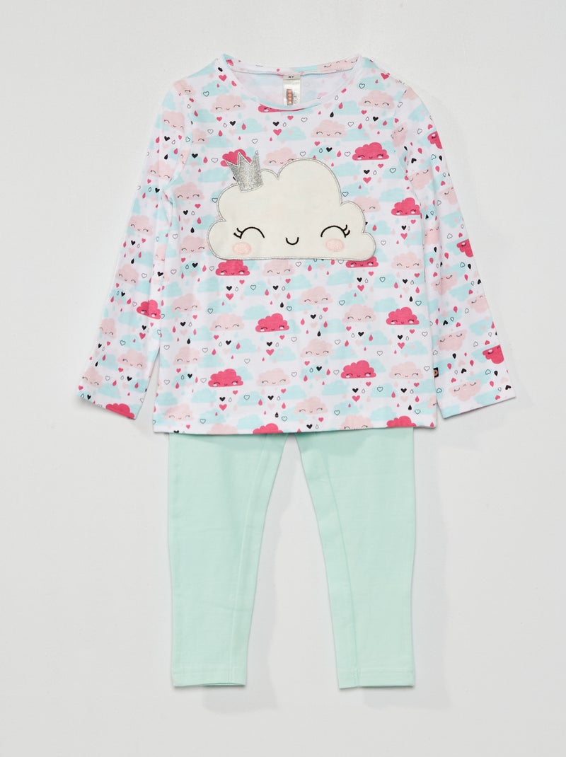 Pigiama Da Donna In Cotone Blu Con Simpatici Suricati, Maniche Lunghe, Flanella, Taglia Comoda