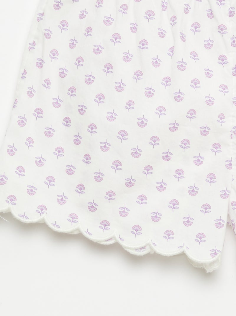 Completo pigiama in cotone Rosa - Kiabi